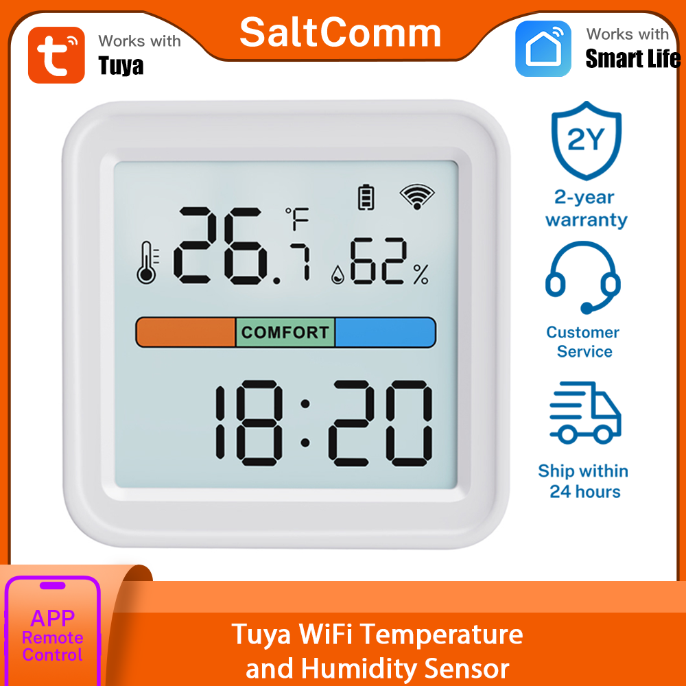 Temperature Humidity Sensor - Tuya New WiFi Temperature Humidity Sensor