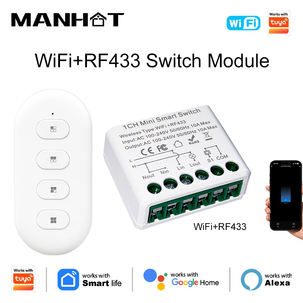 For Tuya WIFI 10A Smart Light  – Diy Automation recenzja i cena