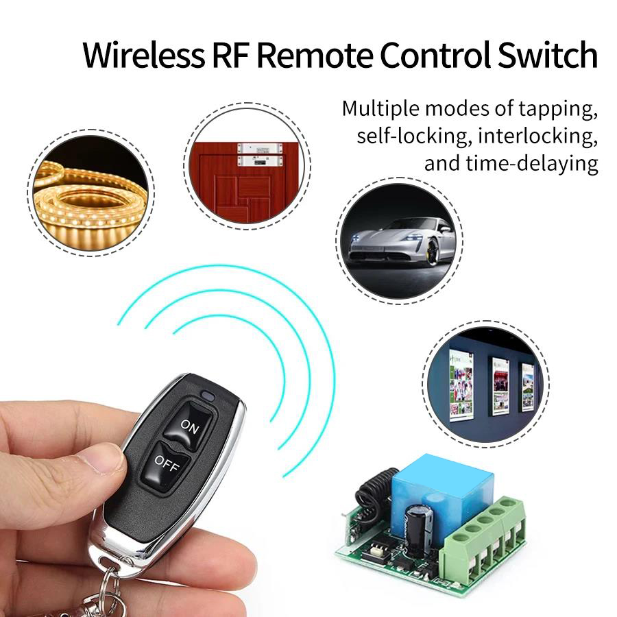 DC 12V 433Mhz RF Remote Contro – 433Mhz Receiver Module recenzja i cena