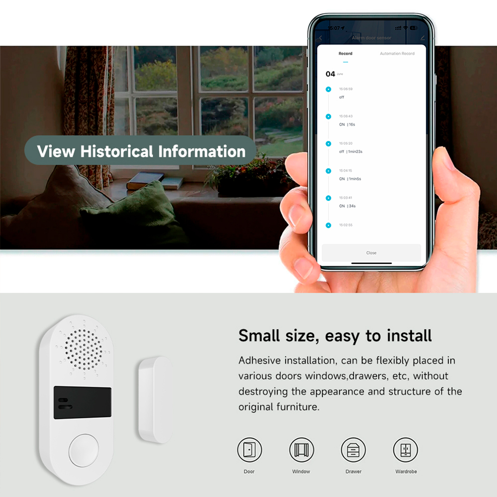 Tuya Zigbee Wireless Door Wind – Home Automation Technology recenzja i cena