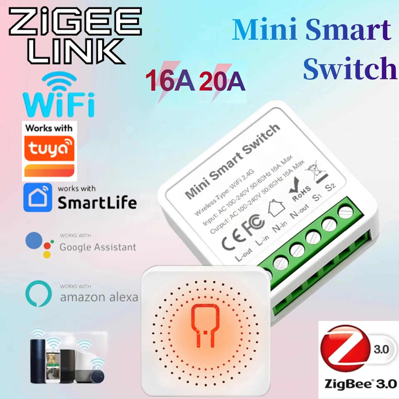 For Tuya Mini Smart WiFi Switc – Home Automation Technology recenzja i cena