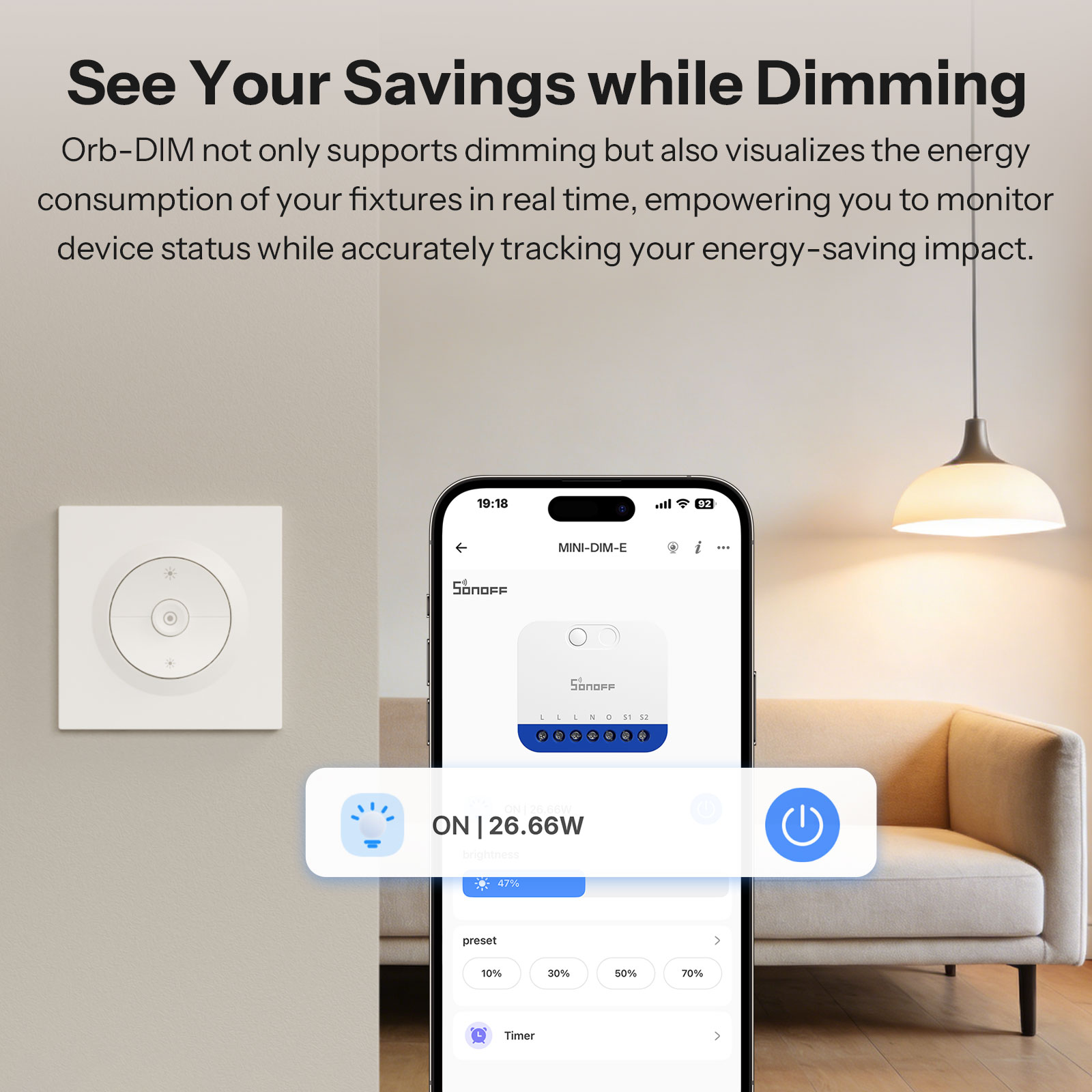 SONOFF MINI-DIM-E Matter Over  – Sonoff Basic Switch recenzja i cena