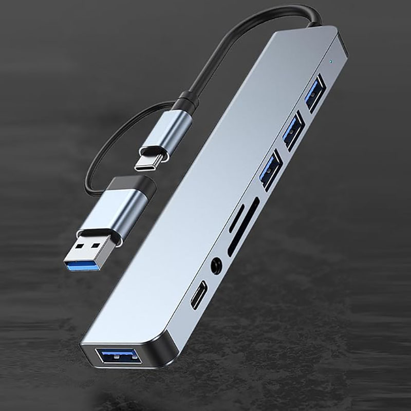 USB C Hub USB Splitter 8 in 1  – Home Assistant Sd recenzja i cena