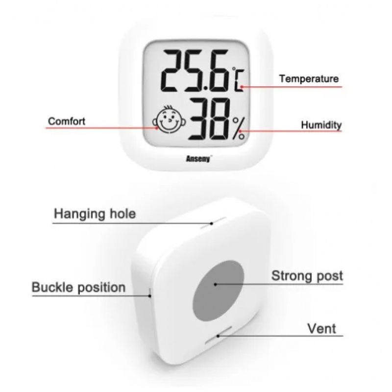 LCD Digital Thermometer Hygrom – Home Automation Industry recenzja i cena