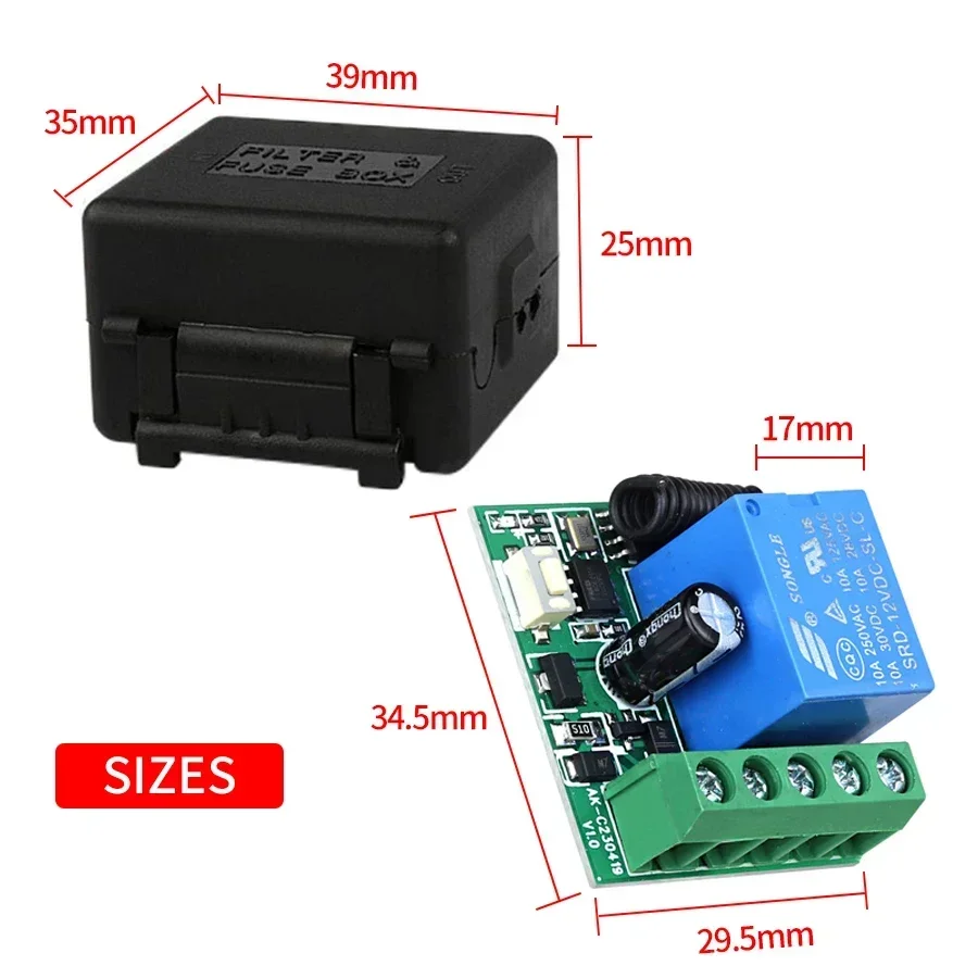 DC 12V Remote Control Smart Sw – 433Mhz Receiver Module recenzja i cena