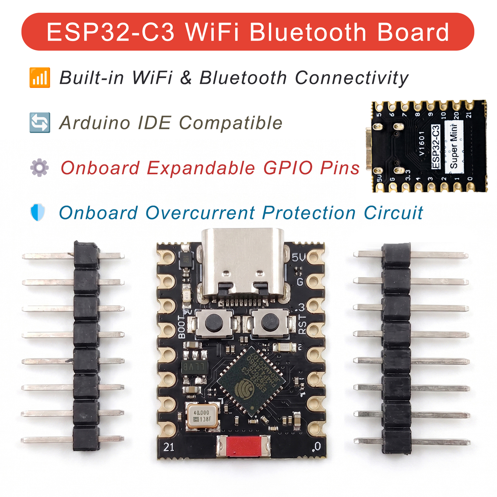 1-10PCS ESP32-C3 SuperMini Dev – Home Automation With Arduino recenzja i cena